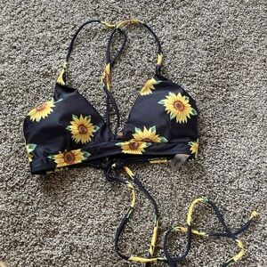 Women Sunflower Bikini  Swimsuit top​​